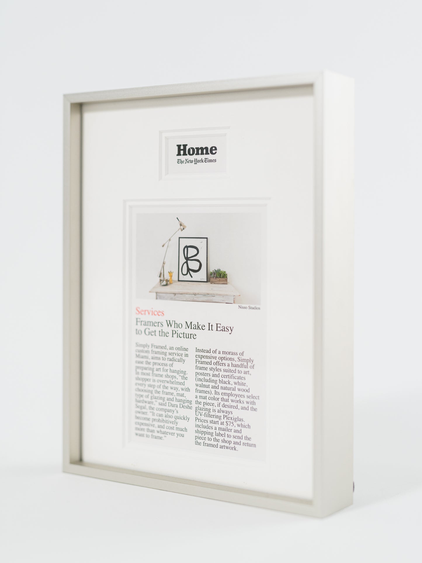 Frame an Online Article