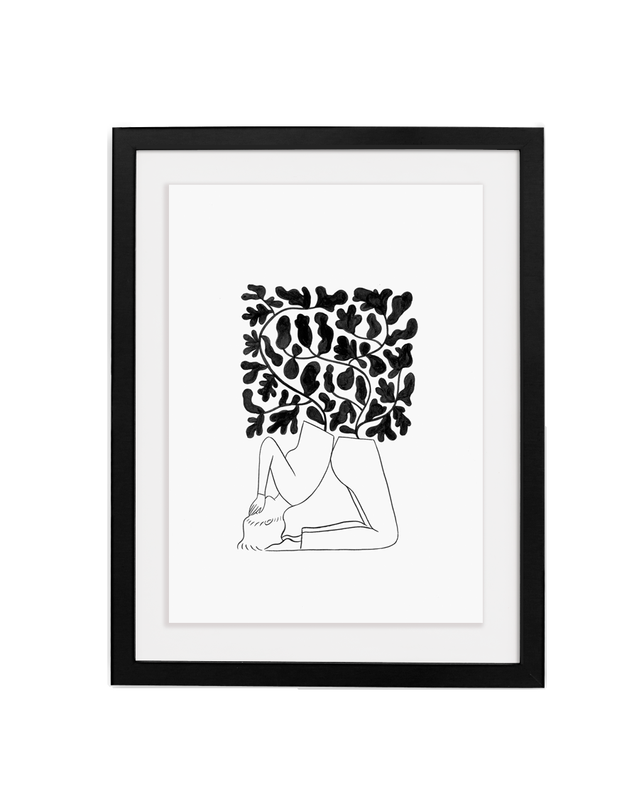 Simply Framed Black Gallery Frame featuring artwork by Rachel Levit Ruiz courtesy of Uprise Art
