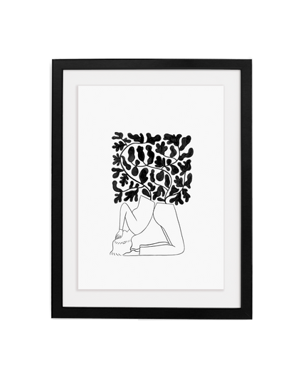 Simply Framed Black Gallery Frame featuring artwork by Rachel Levit Ruiz courtesy of Uprise Art