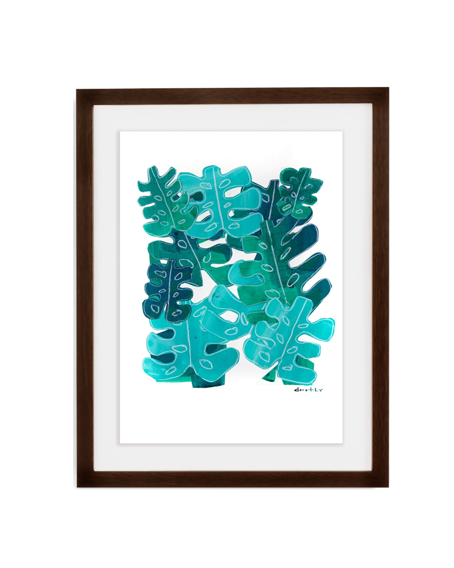 Simply Framed Dark Walnut Gallery Frame featuring artwork by Dorothy Shain