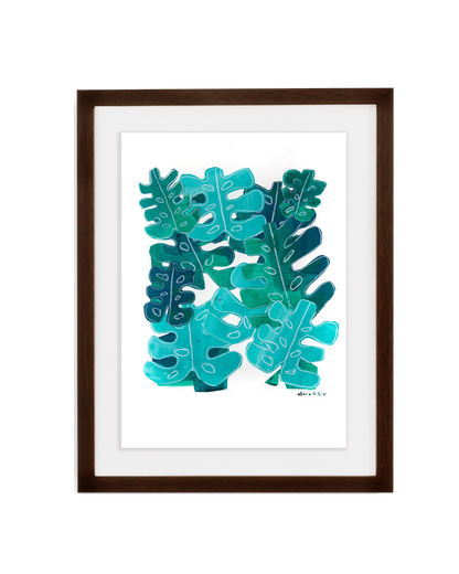 Simply Framed Dark Walnut Gallery Frame featuring artwork by Dorothy Shain