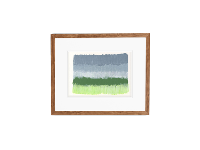 Simply Framed Light Walnut Gallery Frame featuring artwork by Daylight Dreams Editions