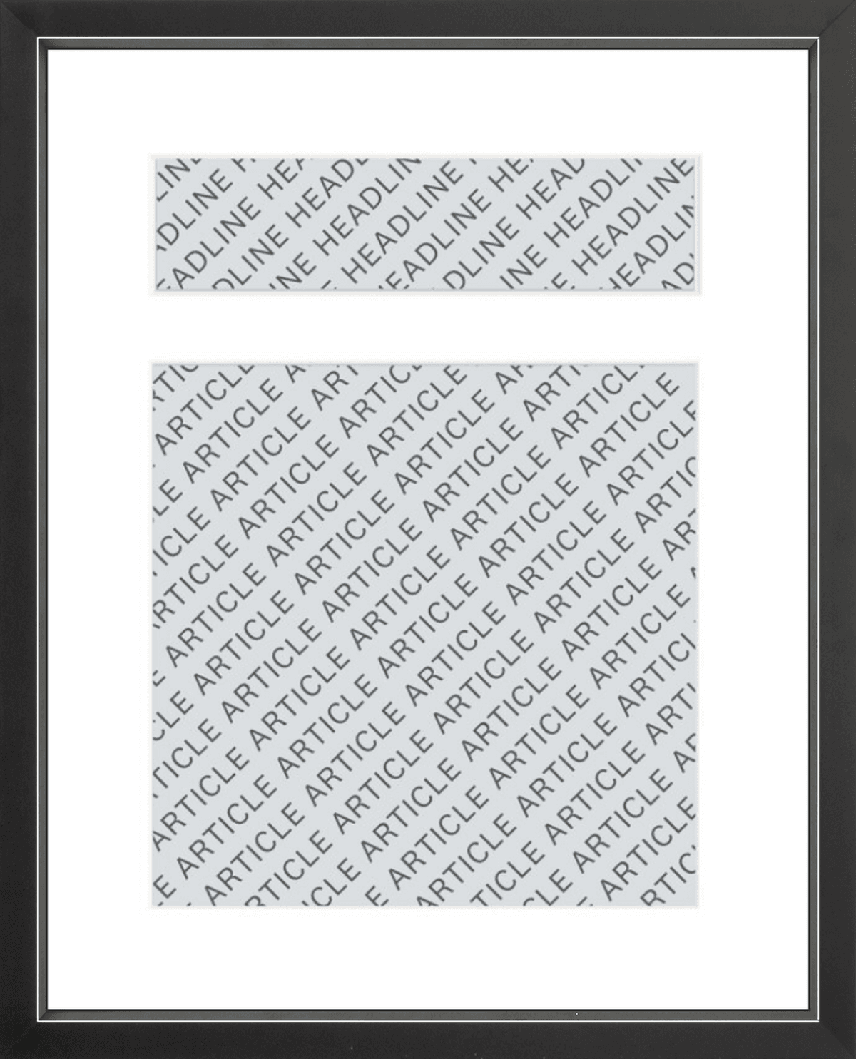 Frame an Online Article
