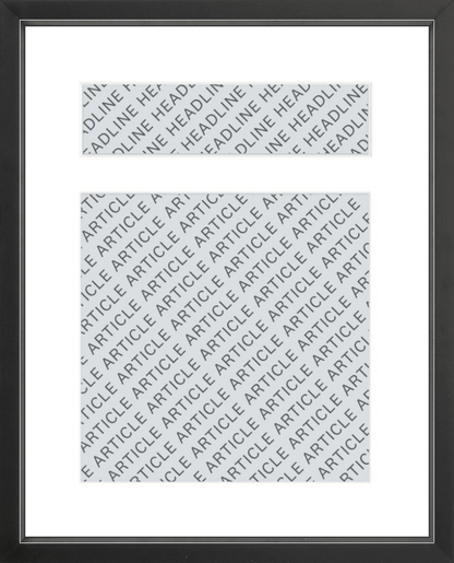 Frame an Online Article