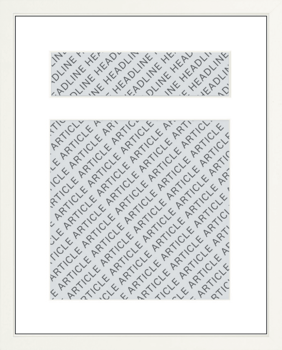 Frame an Online Article
