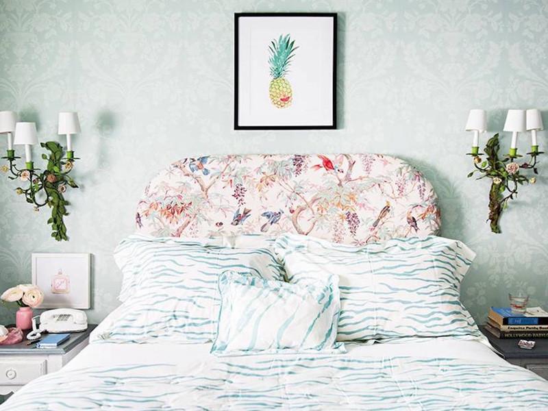 Simply Framed Black Gallery Frame featuring artwork by Hayley Sarno in a bedroom